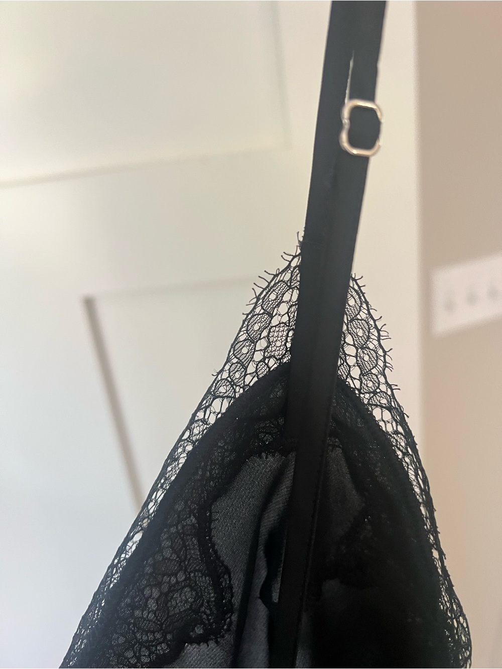 VICTORIA’S SECRET | Black Satin Lace Slip Dress Mini Chemise S - Picture 5 of 12